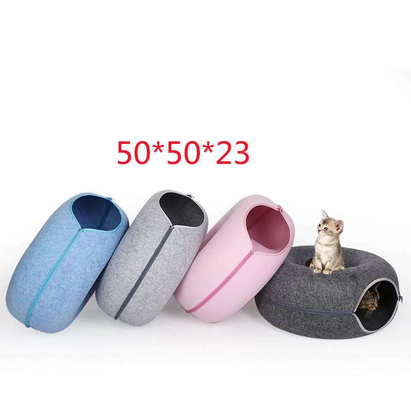 Cozy Donut Cat Lounge